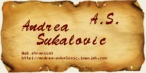 Andrea Šukalović vizit kartica